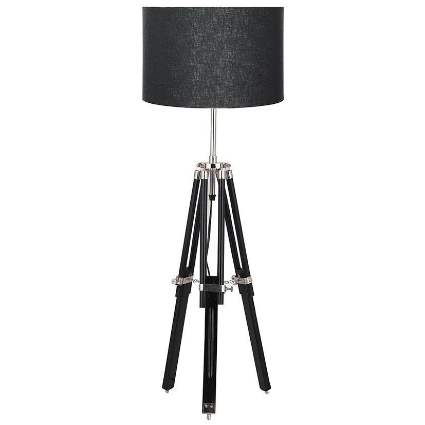 Black Wood Tripod Table Lamp Madden Furniture Black Wood Tripod Table Lamp