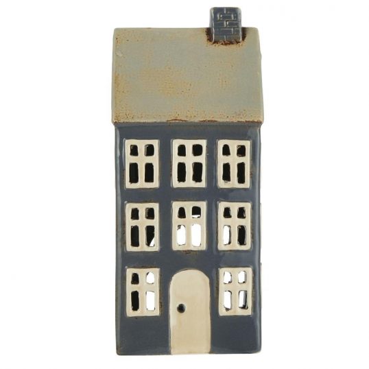 HOUSE TEALIGHT HOLDER – NAVY