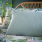 Bali Palm Geometric Duvet Cover Set Green_2