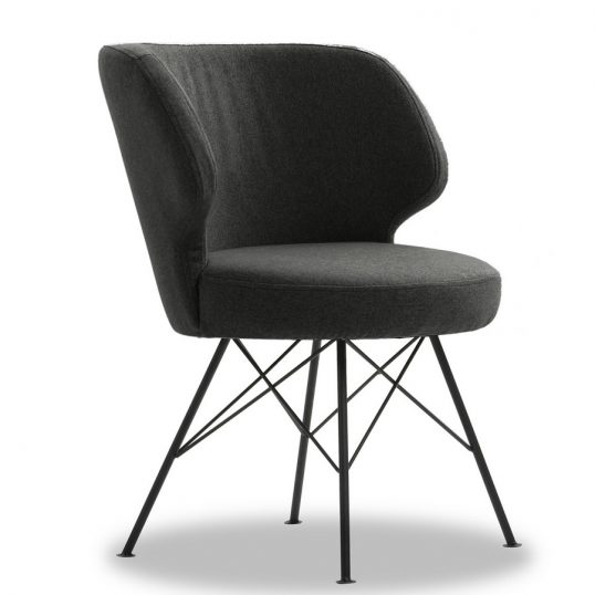 Erwan Accent Chair – Charcoal