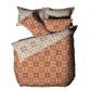 Folk Flora Floral Duvet Cover Set Orange