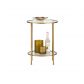 Goddess side table metal antique brass_11