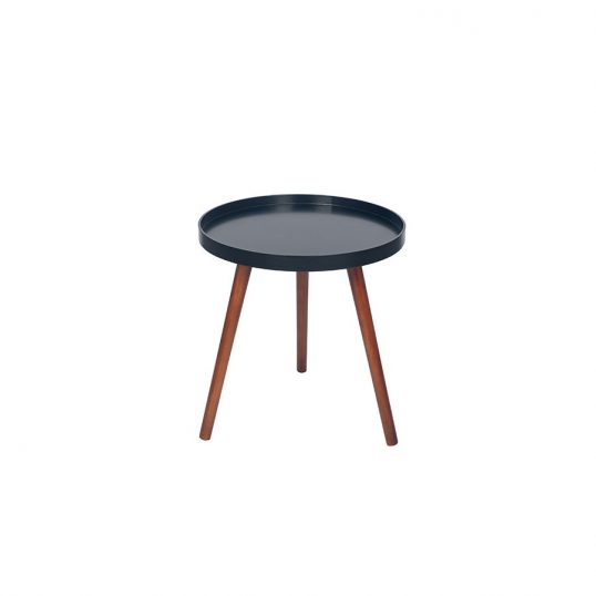 Retro black and Brown Round Table