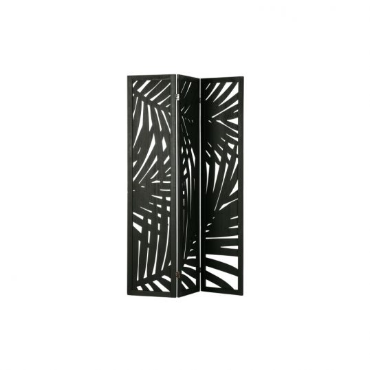 Harper folding screen wood black