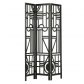 Hera Folding Screen Wood Black