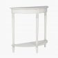 Heritage Elizabeth White Pine Wood Half Moon Console1