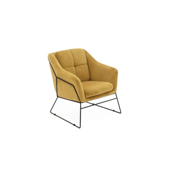 Klaus Accent Chair – Mustard