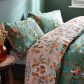 Luna Wood Duvet Cover Set Fern Green