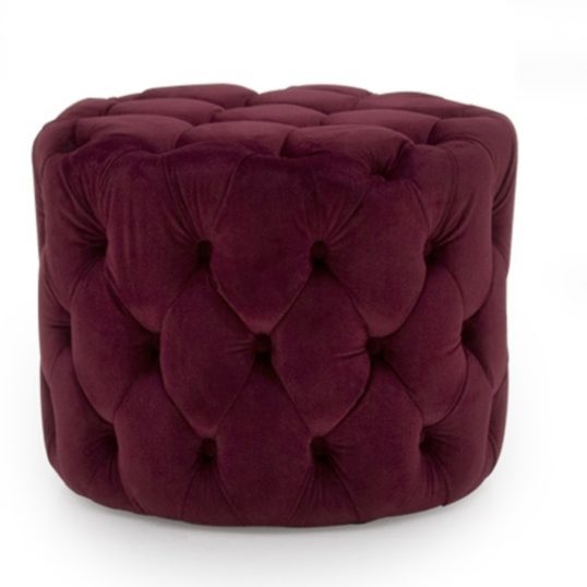 Perk Footstool Crimson