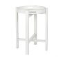 Round Folding Tray Table White