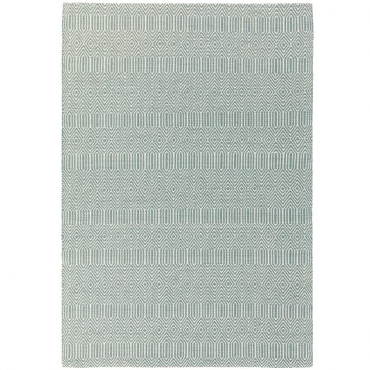 SLOAN DUCK EGG GEOMETRIC RUG