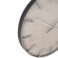 Silver Metal and White Wash Wood Round Wall Clock_1