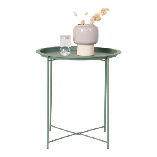 Tia Green Metal Side Table
