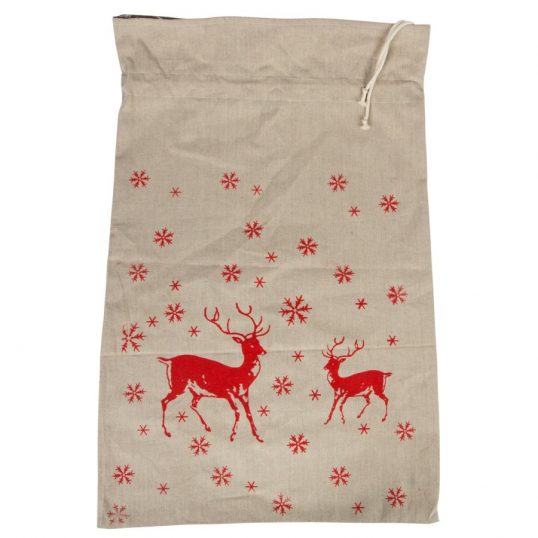 WINTER FOREST DEER SACK