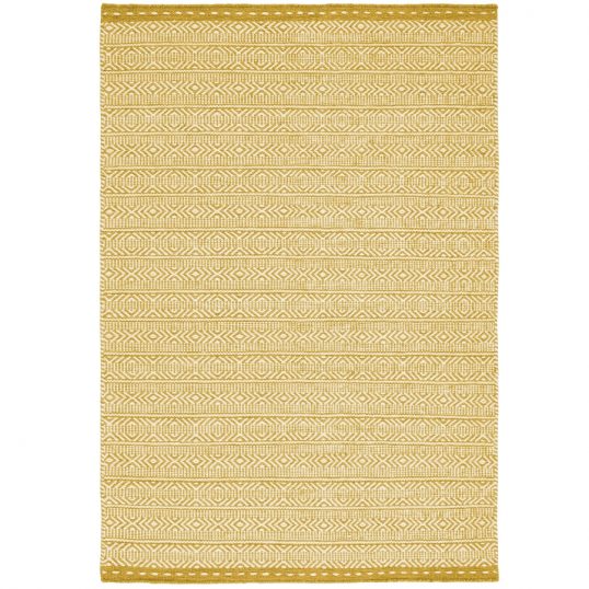 Knox Ochre Geometric Wool Rug