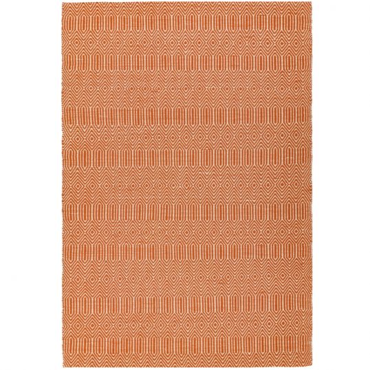 Sloan Orange Geometric Rug